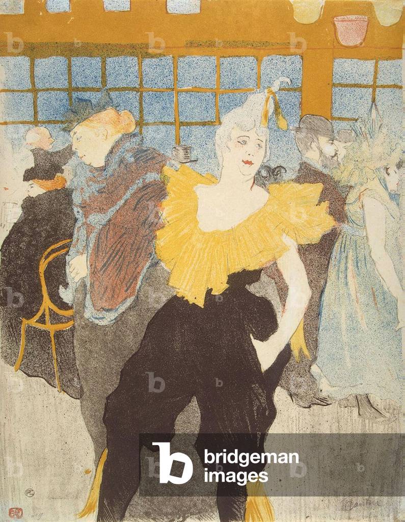 "Il Clownesse nel Moulin Rouge", 1897 di Henri de Toulouse-Lautrec