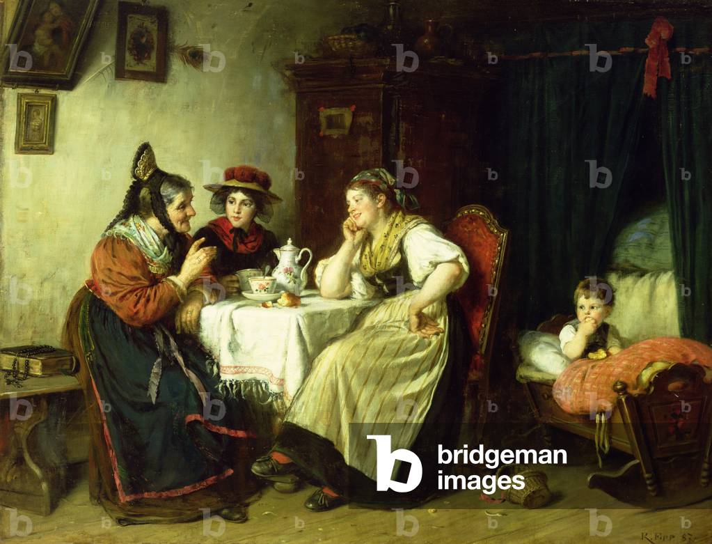 The Gossips, 1887 (Öl auf Leinwand)