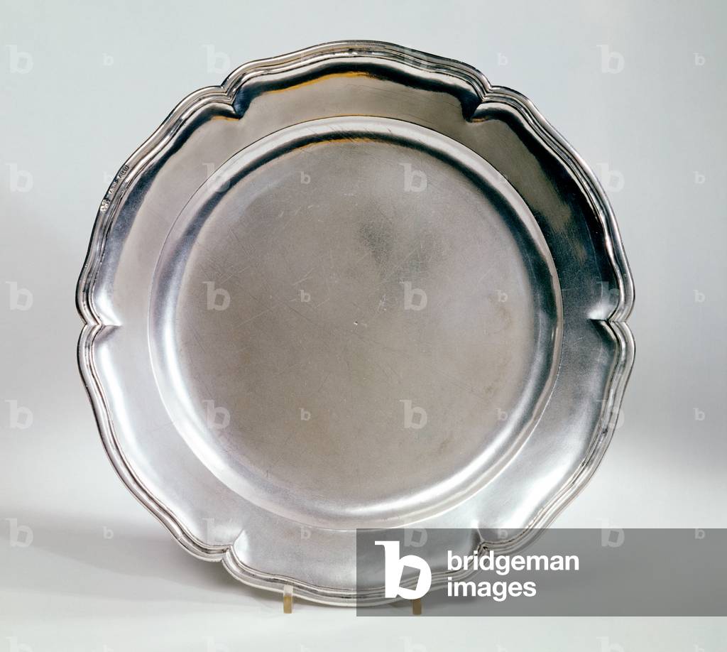 Flacher Teller, Spanisch, 1736 (silber)