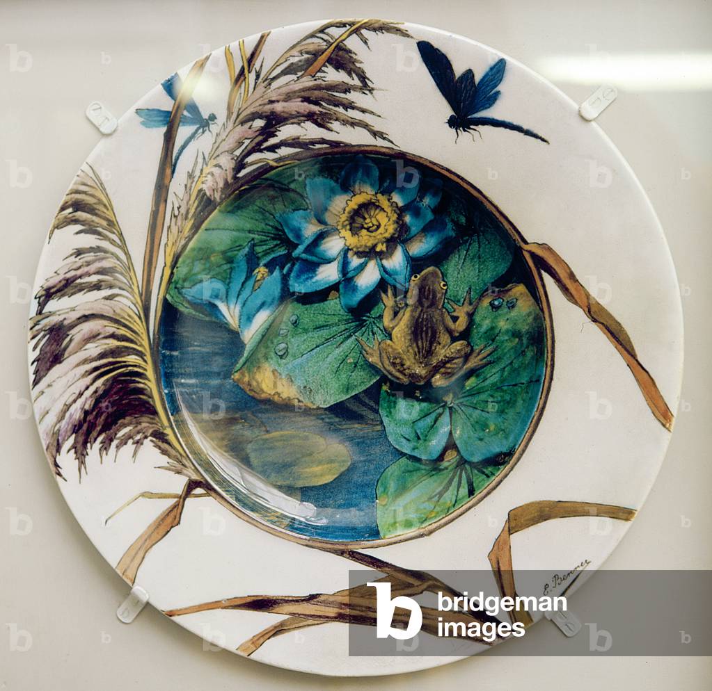 Dish, c.1870-80 (faience)