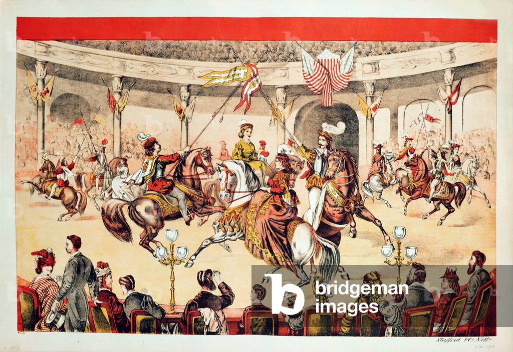 Scene at a Victorian Circus, c.1872, British (print)