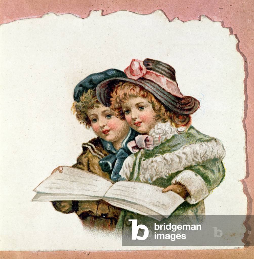 Carol Singers, early 20th C. illustration