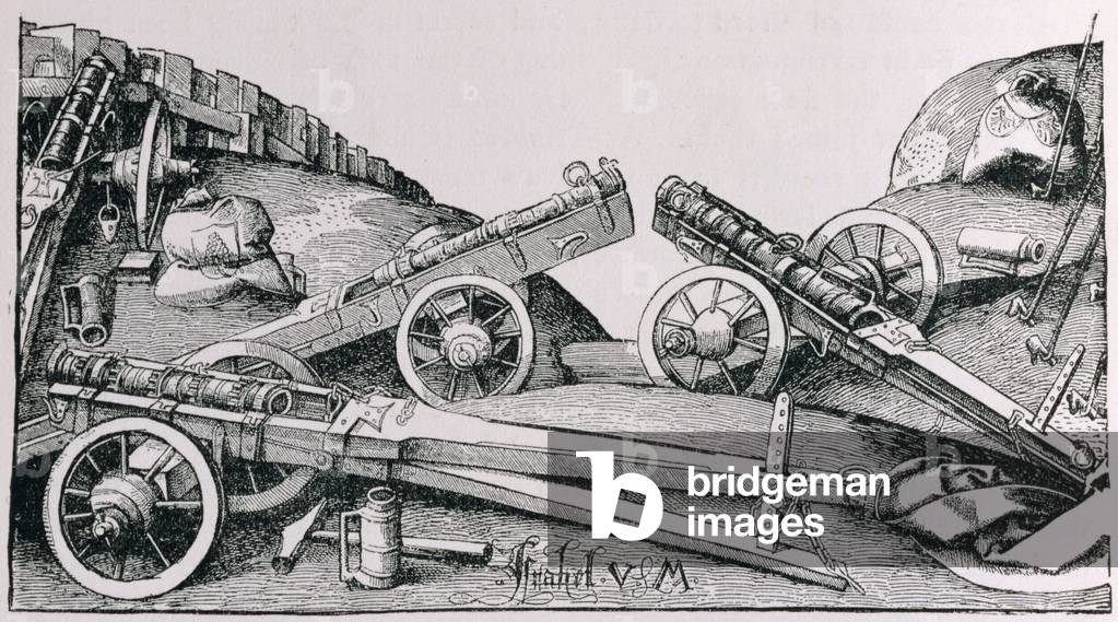 Cannon of Cortes' Time, from 'The Narrative and Critical History of America', edited by Justin Winsor, London, 1886 (engraving)