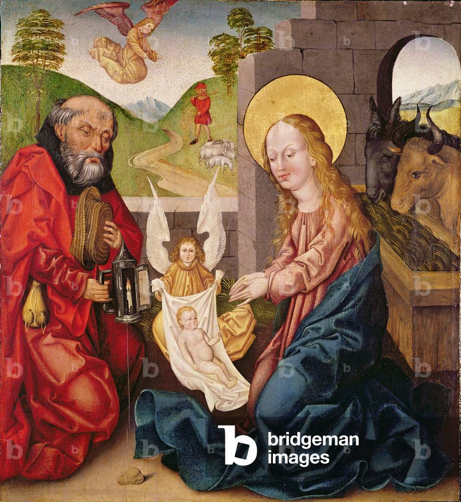 Adoration of the Child (tempera on panel)