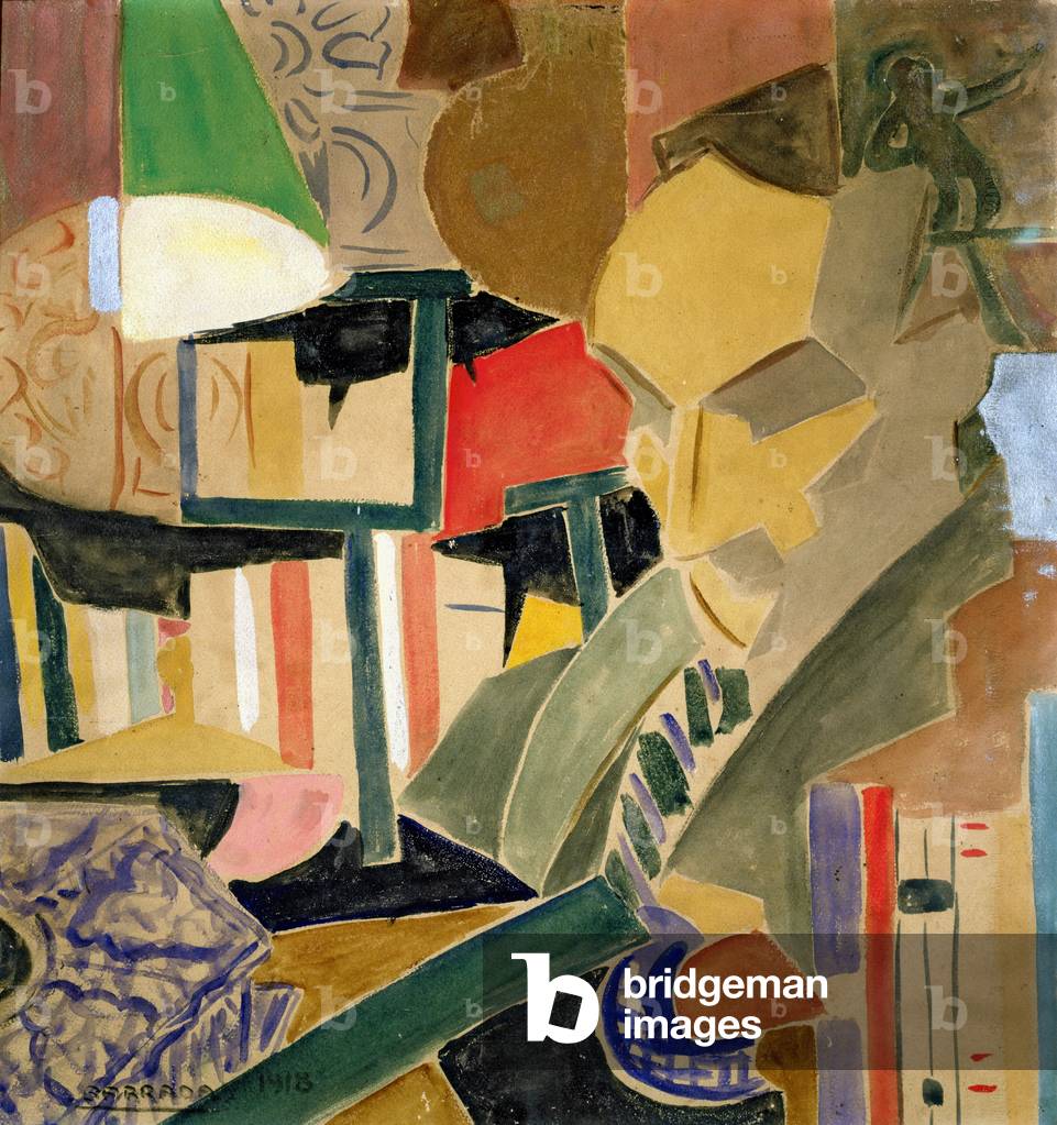 Portrait of Joan Salvat-Papasseit (1894-1924) 1918 (w/c on paper)