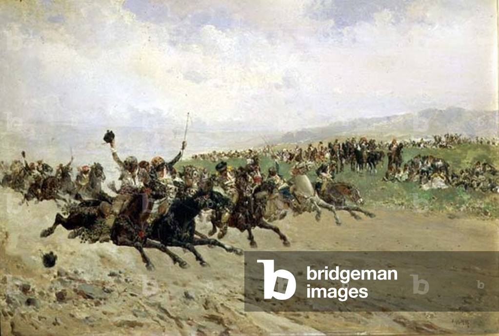 Andalusia: Horse Racing at a Fair, late 19th century (oil on panel)