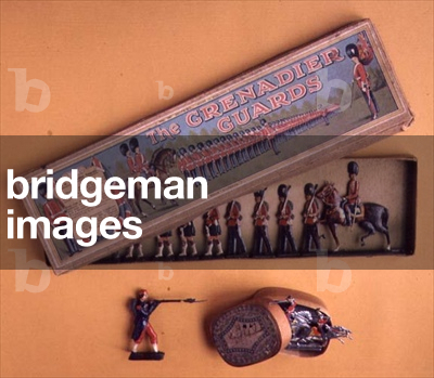 Box of tin soldiers by Brittain, 1890's