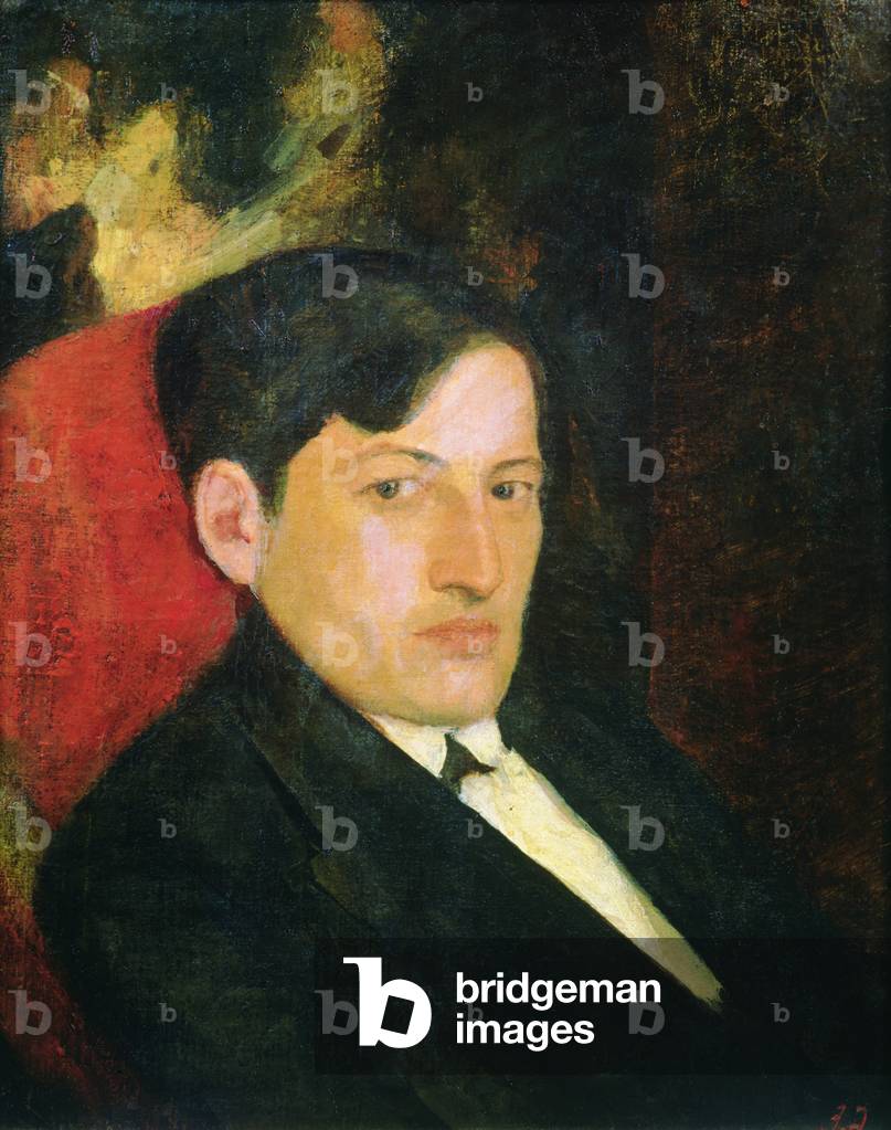 Portrait of D. Shevardnadze, 1921 (oil on card)