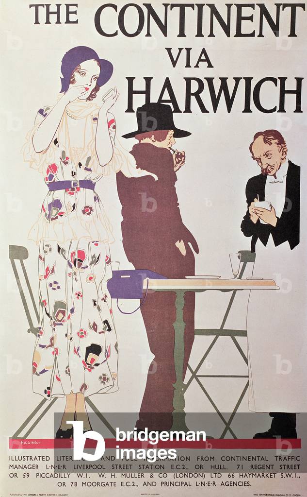 The Continent Via Harwich (poster)