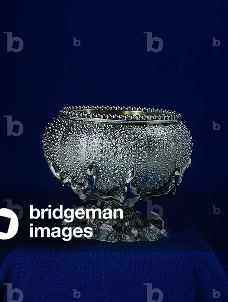 Salt-cellar cast as a sea urchin by Rundell, early 19th century (silver)