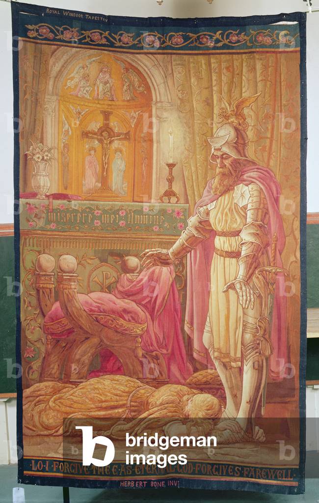Royal Windsor Tapestry from cartoon by Herbert Bore, one of a series based on Tennyson's 'Idylls of the King', c.1876-86