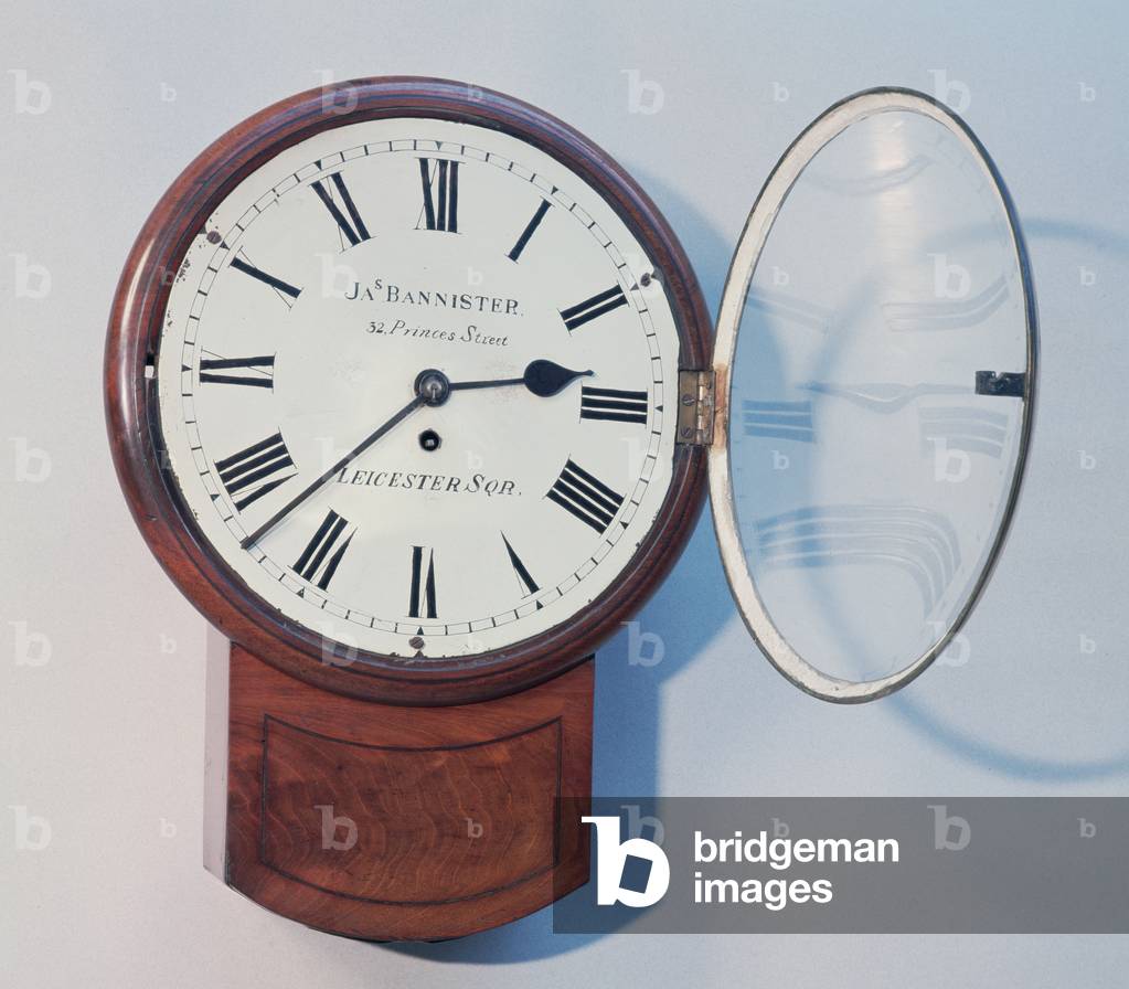 "Orologio con quadrante a baule", 1850 di James Bannister