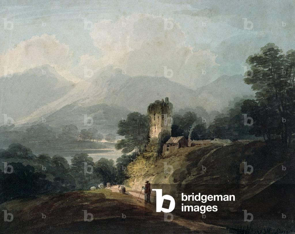 Ross Castle, Killarney, County Kerry (w/c on paper)