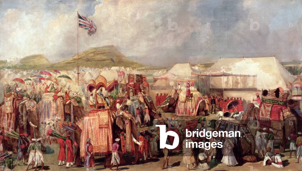 Native Princes Arriving in Camp for the Imperial Assemblage at Delhi, 1877