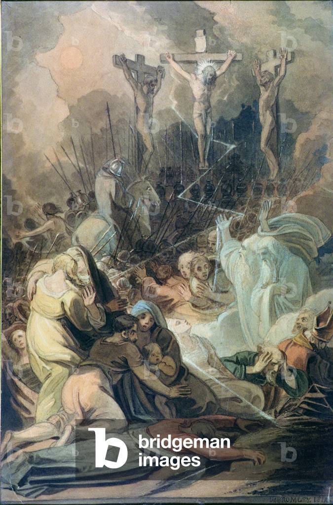 "La Crocifissione (acquerello)" di William I Bromley