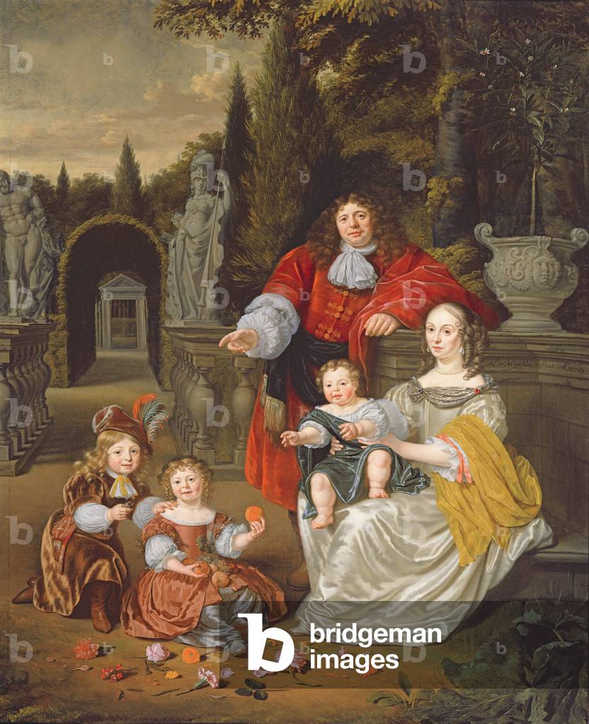 A Family Group on a Terrace, 1670