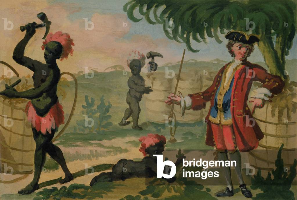 Fleet Street: The Virginia Planter Trade Sign, XVIII secolo (b/c su carta)