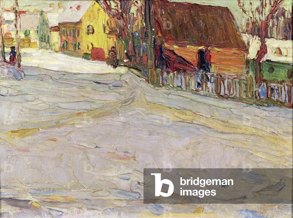 Image de Peinture représentant Paysage urbain (huile sur toile) par Franz Kandinsky