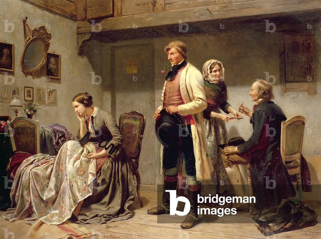 Un brindisi ai fidanzati (olio)