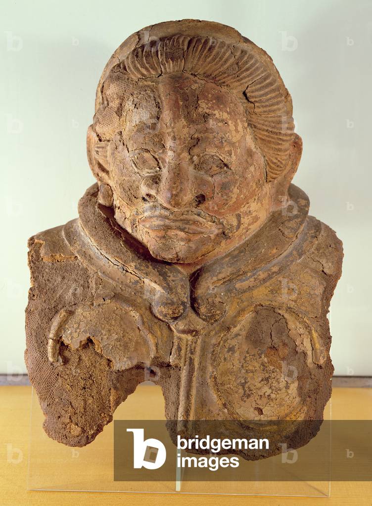 Fragment of a guardian of a temple, Dakkatsu Kanshitsu, Japan