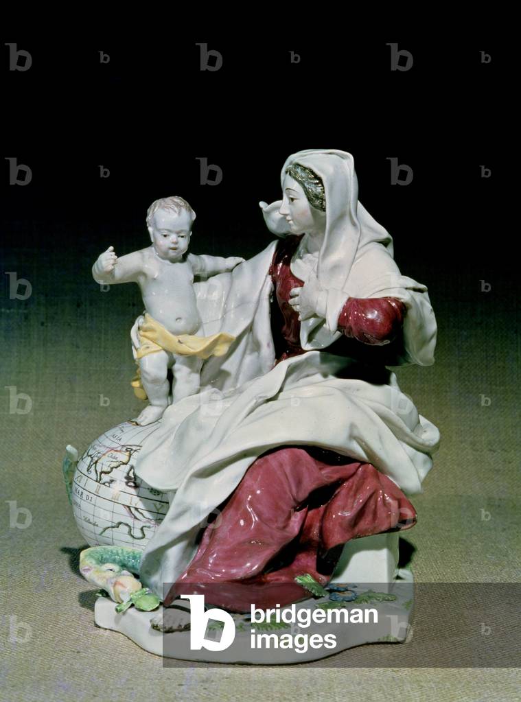 Chelsea figure of Madonna and Child, Red Anchor period, c.1755 (porcelain)