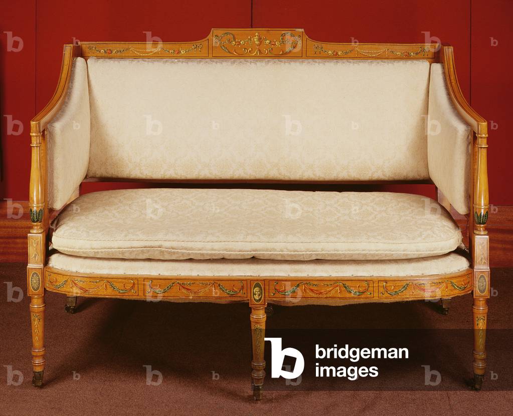 Sofa, c.1825 (painted satinwood)