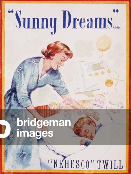 Sunny Dreams, advertising card for Nehesco Twill, 20th century