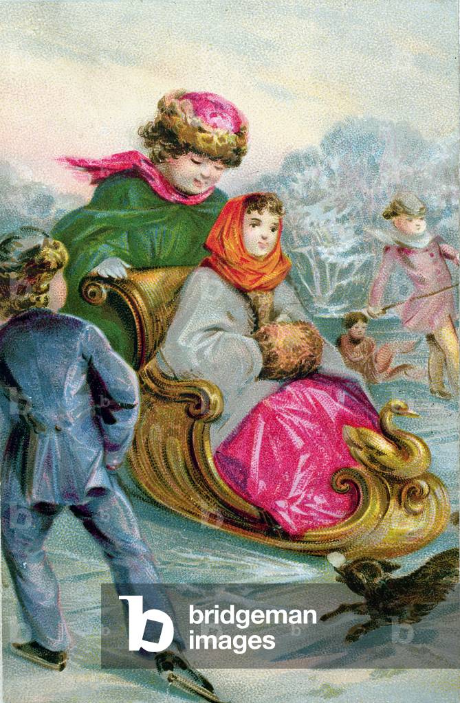 Auf dem Eis, viktorianische Karte