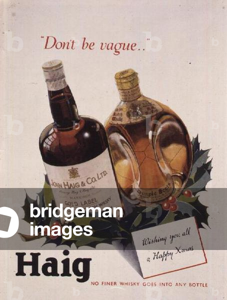 Christmas Advertisement for Haig Whisky, 1934