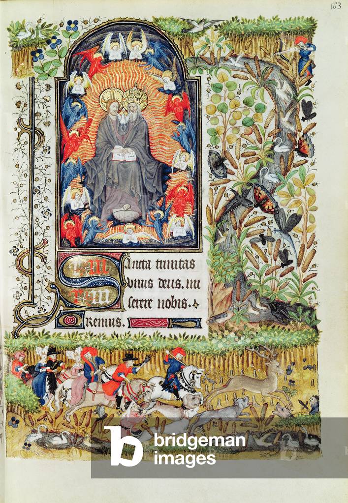 "Lat 1156 B f.163 Novembre; caccia di cervi", 15th Secolo di French School