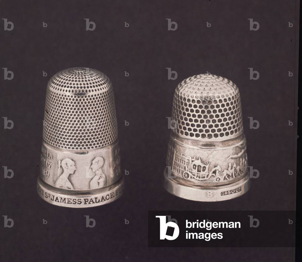 Image of Thimbles Commemorating the Marriage of Queen Victoria (1819