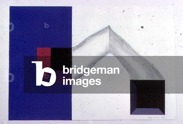 Painting, 1971 (gouache & black chalk on paper)