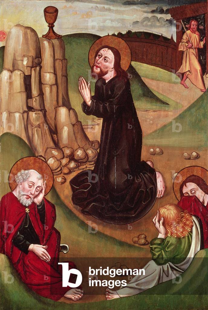 Die Qual im Garten (Tempera auf Tafel)