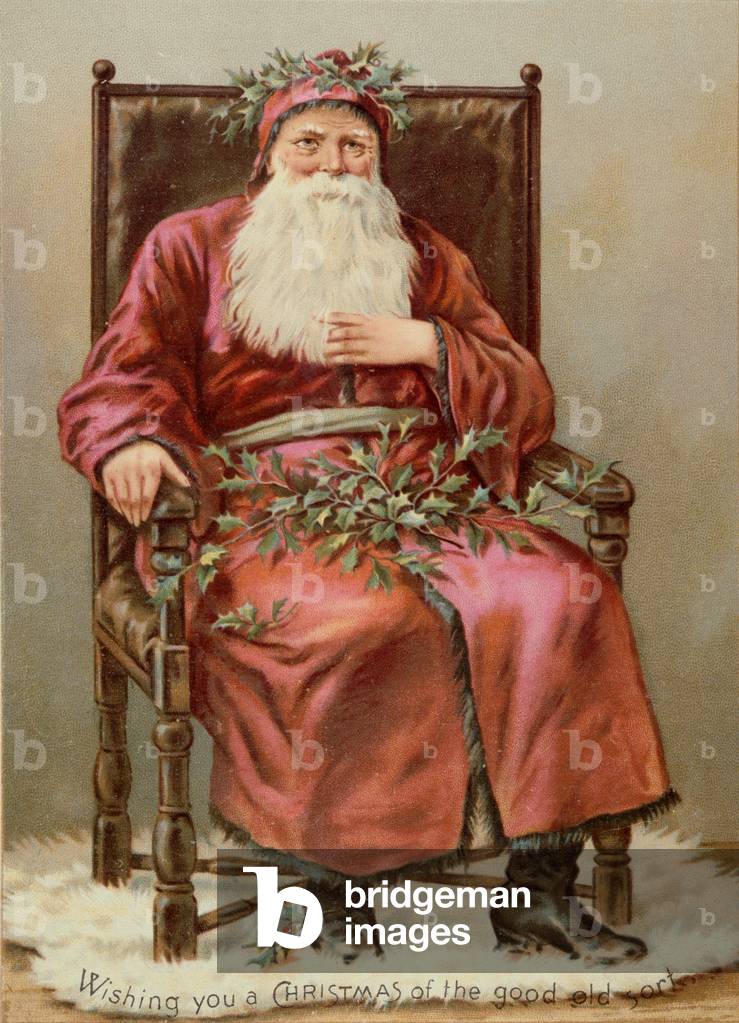 Father Christmas, Victorian Christmas card