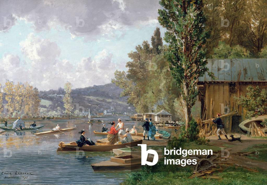 Bougival, 1873 (oil on canvas)