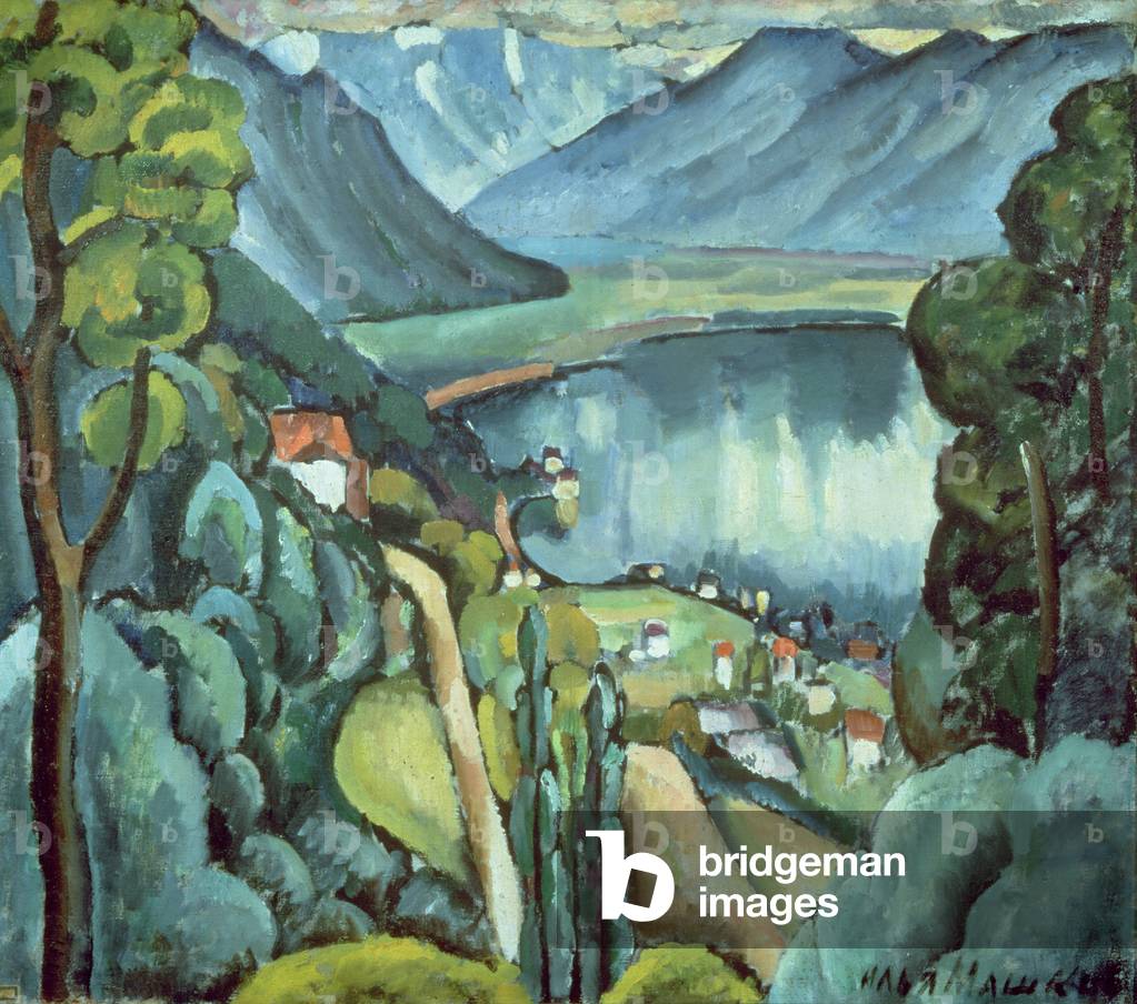 Bild von Gemälde "Genfer See", 1914 von Ilya Ivanovich Mashkov