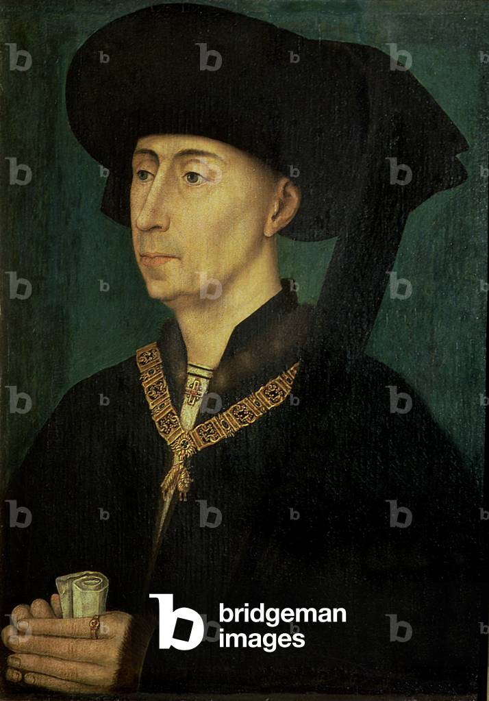 "Porträt von Philipp dem Guten (1396-1467) Herzog von Burgund", 15. Jahrhundert von Rogier van der Weyden