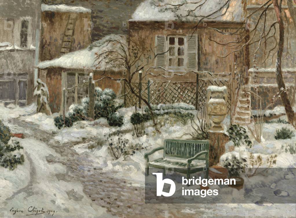 il giardino sotto la neve 1909 (olio su tela)