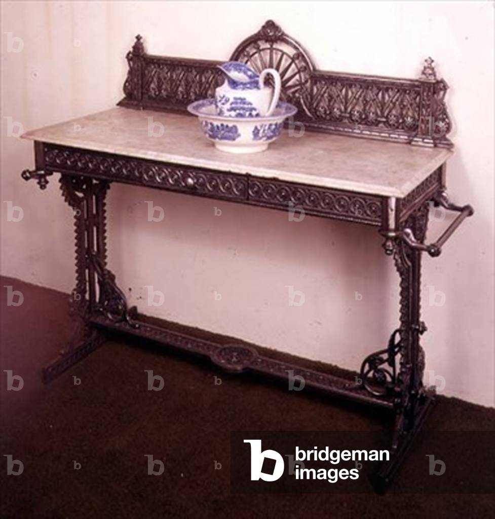 Washstand, mid-19th century (cast iron)