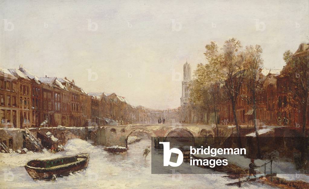 Dutch Town in Winter (oil)