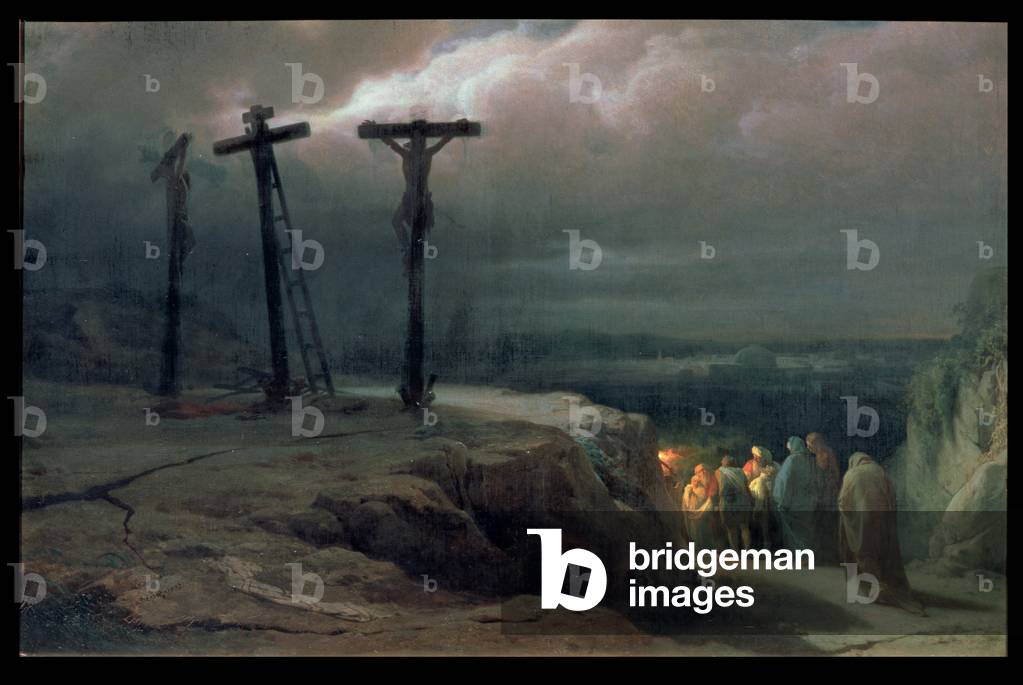 Night at Golgotha, 1869 (oil on canvas)