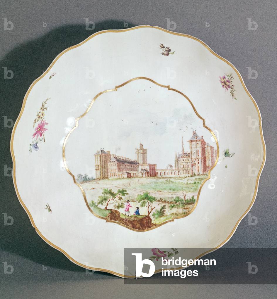 Vincennes plate, c.1745 (porcelain)