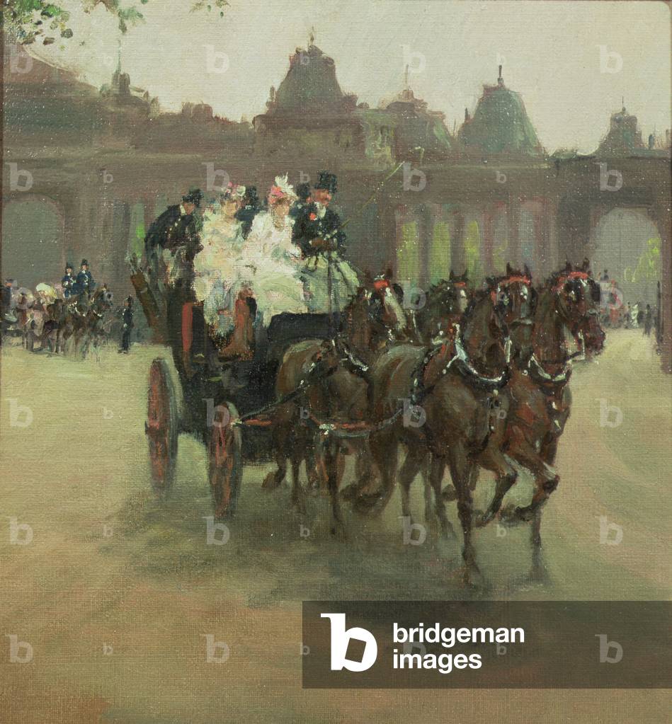 "Kutschen im Hyde Park", C19. Jahrhundert von Albert Snr. Ludovici