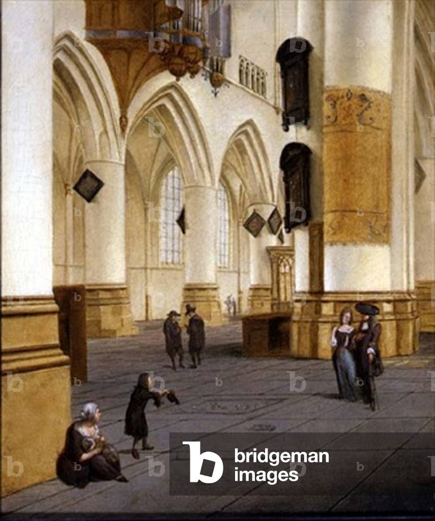 View of the south aisle of the church of St. Bavo, Haarlem