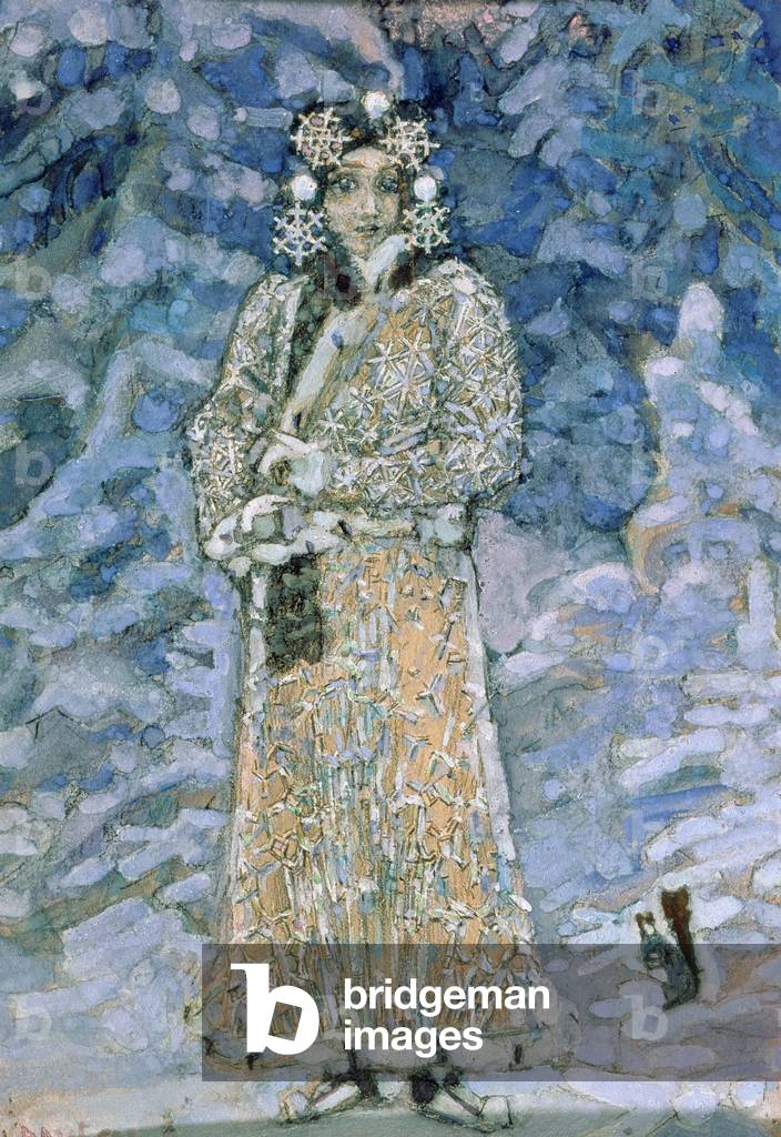 Das Schneemädchen, eine Skizze für die Oper von Nikolai Rimsky-Korsakov (1844-1908), 1890s (Gouache auf Papier