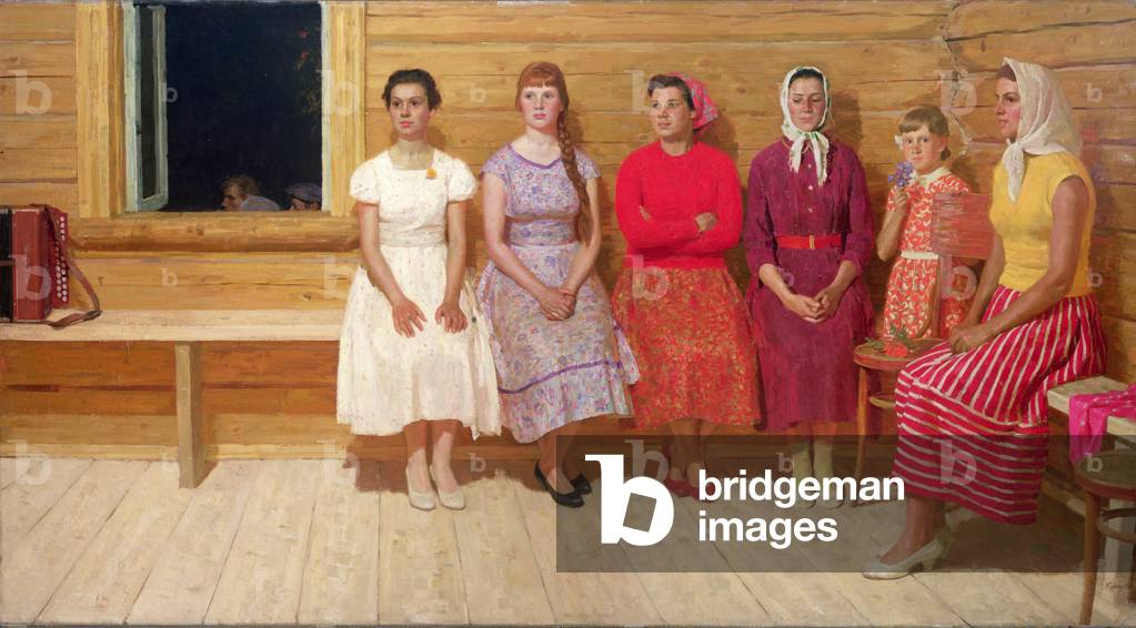Before the Dance, 1961 (oil on canvas)