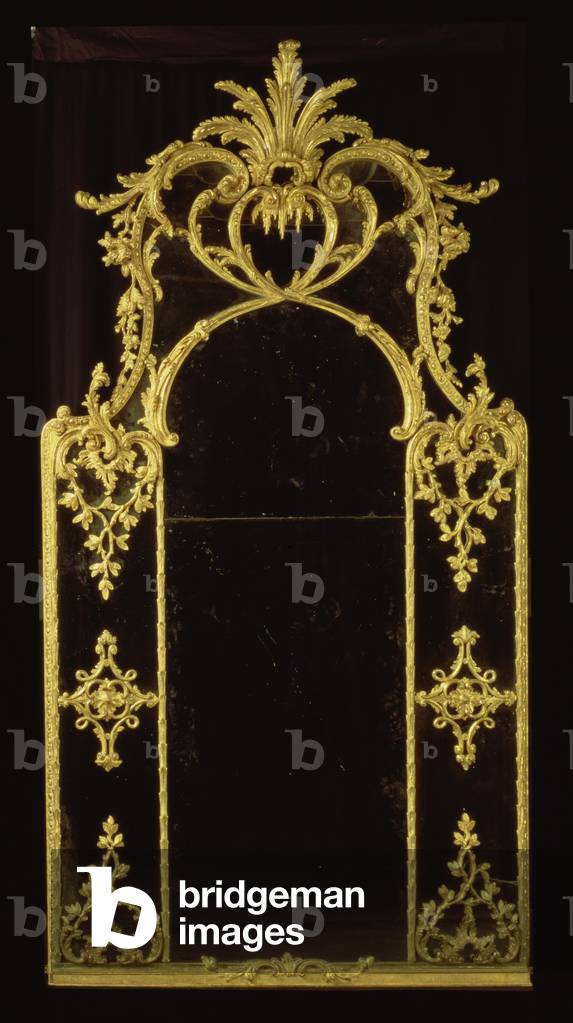 Chippendale mirror, c.1750 (giltwood)
