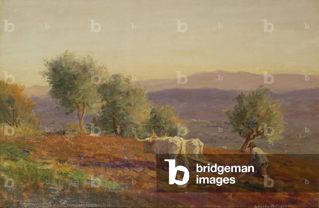 Where Virgil Sang, Man Ploughing, 1912