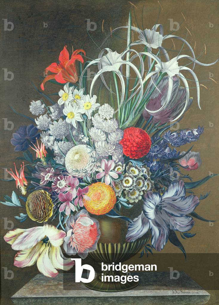 Natura morta di fiori, XVIII secolo