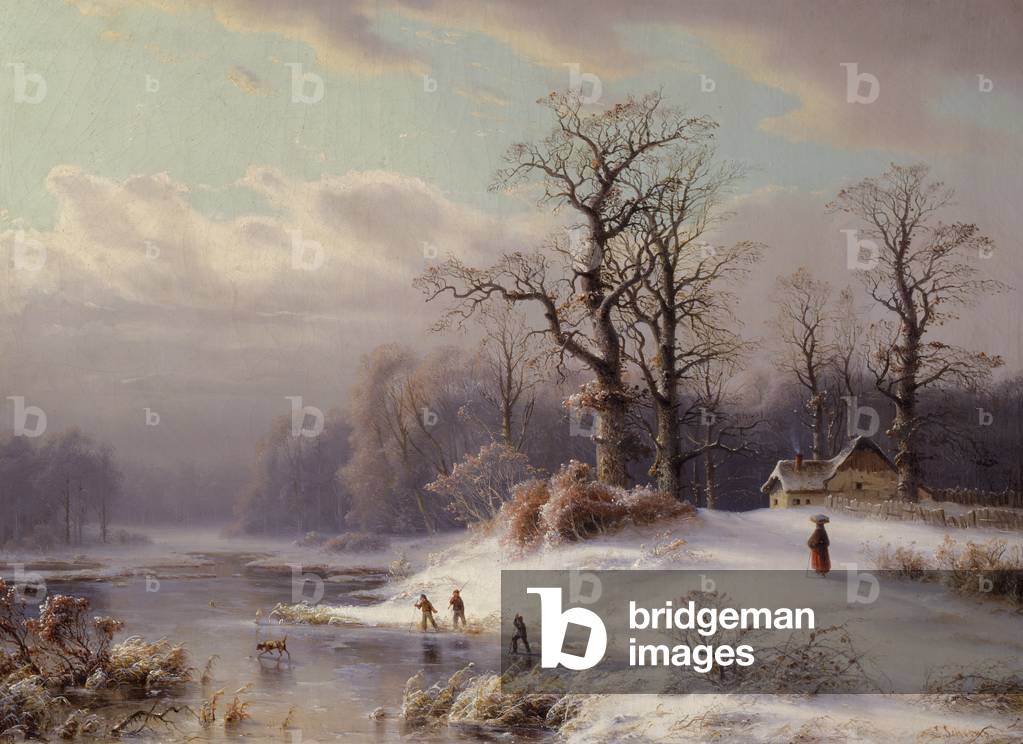Winter Landscape with Figures